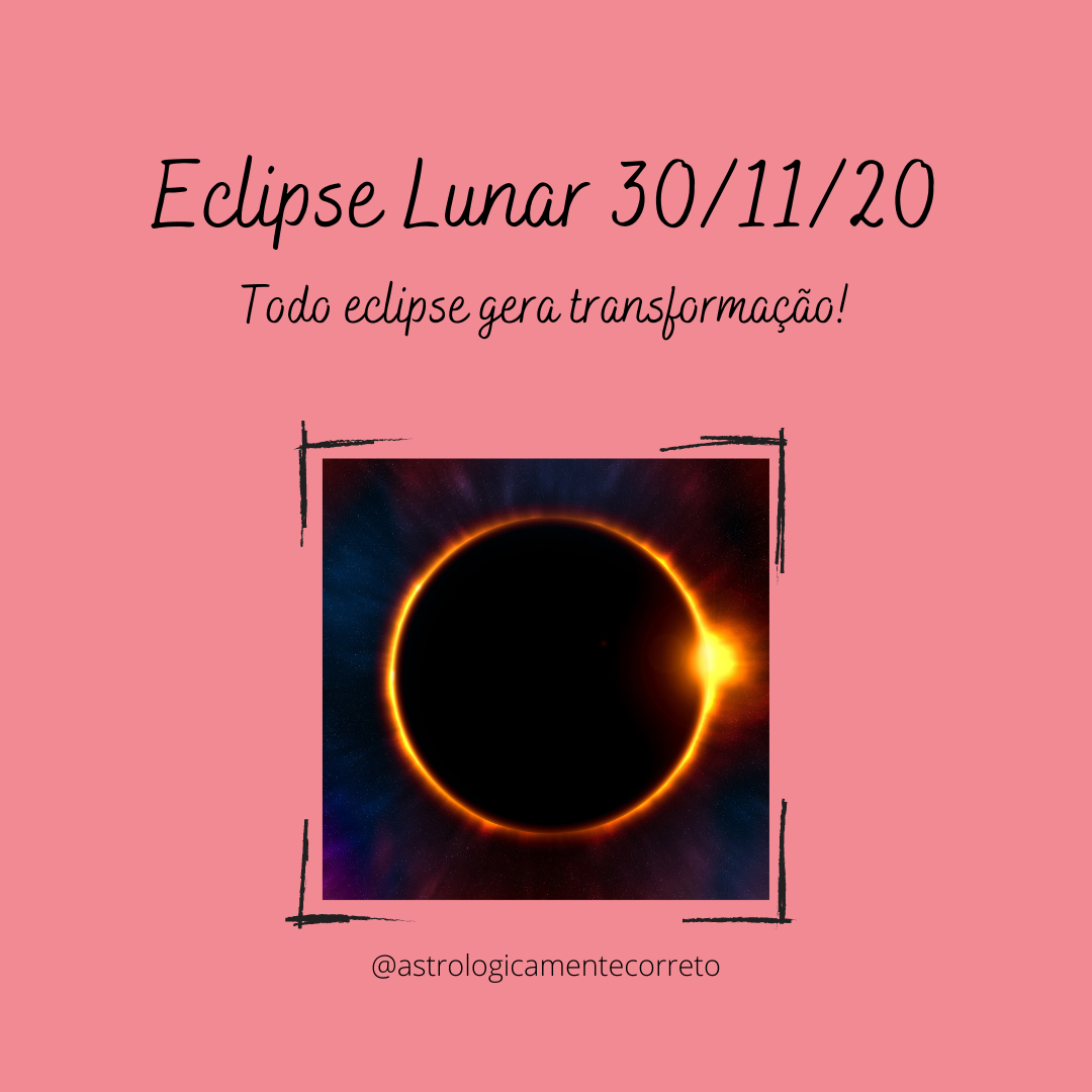 Eclipse parcial da Lua em Gêmeos 30 de novembro de 2020